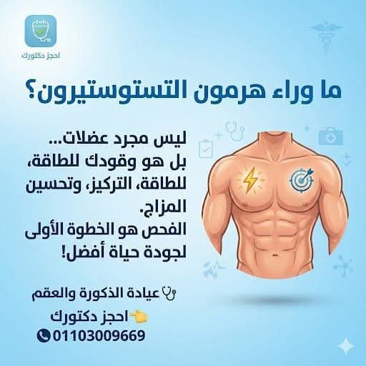 ما وراء هرمون التستوستيرون: فوائده وأهمية الفحص – عيادة الذكورة والعقم